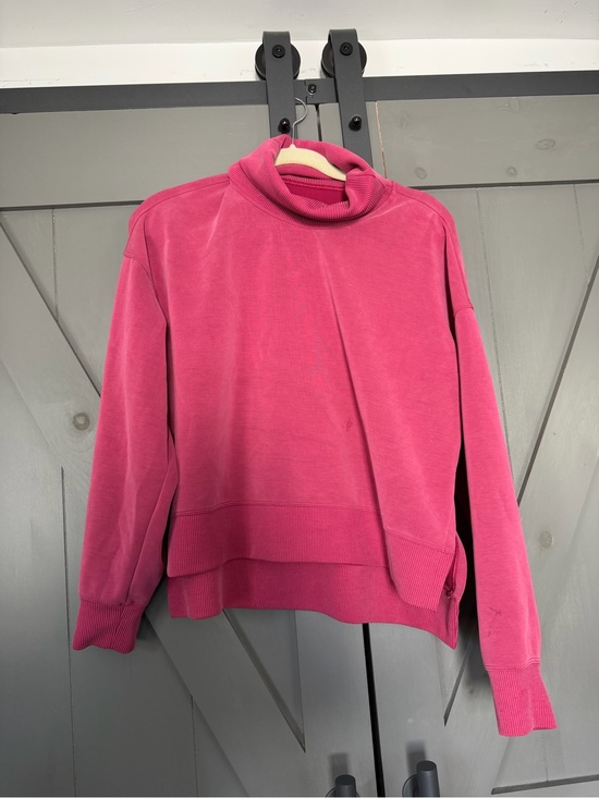 lululemon athletica Tops - Lululemon Softstreme Funnel Neck Long Pullover Pomegranate Size 6